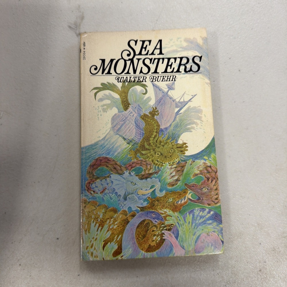 Sea Monsters by Walter Buehr 1970 Archway Paperback First Printing